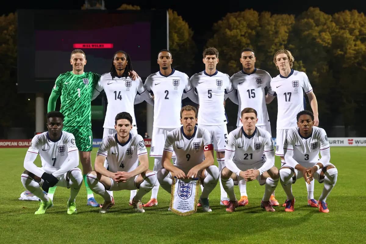 team photo for England